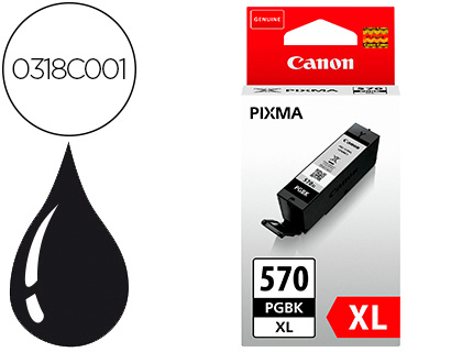 CARTOUCHE CANON JET D'ENCRE 0318C001-PGI-570PGBK XL HAUTE CAPACIT NOIR 500P