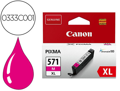 CARTOUCHE CANON JET D'ENCRE 0333C001-CLI-571XLM HAUTE CAPACIT MAGENTA
