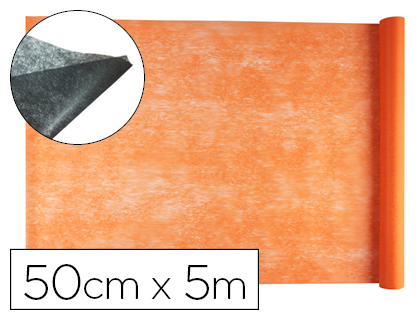 TISSU NON TISS LIDERPAPEL COSTUMES ACCESSOIRES CHEMIN DE TABLE ROULEAU 0.42X5M COLORIS ORANGE