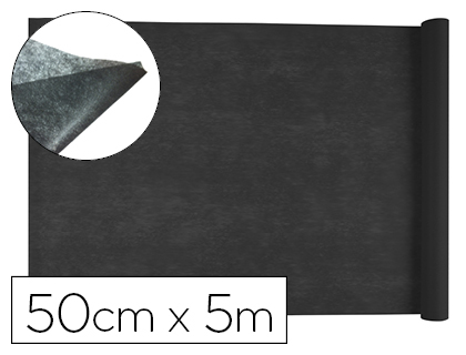 TISSU NON TISS LIDERPAPEL COSTUMES ACCESSOIRES CHEMIN DE TABLE ROULEAU 0.42X5M COLORIS NOIR