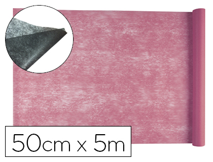 TISSU NON TISS LIDERPAPEL COSTUMES ACCESSOIRES CHEMIN DE TABLE ROULEAU 0.42X5M COLORIS ROSE