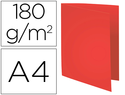 CHEMISE EXACOMPTA CARTE SEMI RIGIDE FOREVER RECYCLE 240X320MM 180G COLORIS ROUGE LOT 100 UNITS