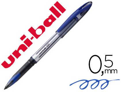 ROLLER UNIBALL AIR ENCRE LIQUIDE RSISTANTE POINTE MOYENNE TRAC 0.5MM COLORIS BLEU