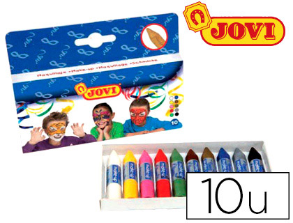 BTONNET MAQUILLAGE JOVI NETTOYAGE EAU SAVON COLORIS ASSORTIS COFFRET 10 UNITS 4G