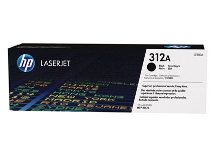 TONER LASER HP 312A CF380A POUR LASERJET PRO MFP M476 COULEUR NOIR 2400P