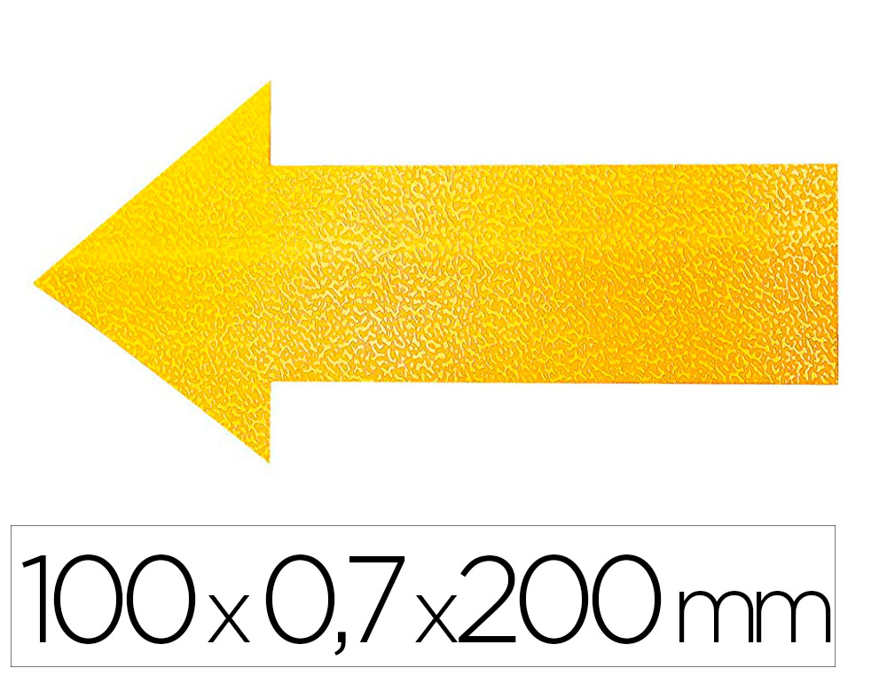 MARQUAGE AU SOL DURABLE IDENTIFICATION ZONES DE       DANGER PASSAGE STOCKAGE       FLECHE 100X0,7X200MM