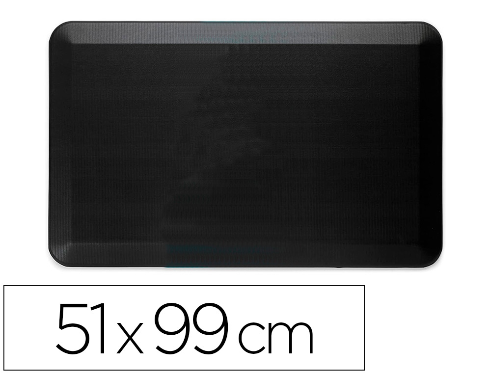 TAPIS ANTIFATIGUE MATY FLEX LUTTE CONTRE LES DOULEURS AU  DOS ET AUX PIEDS MAISON       BUREAU USINE 51X99CM NOIR