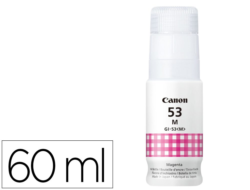 RECHARGE ENCRE CANON GI-53 3800P BOUTEILLE 60ML MAGENTA