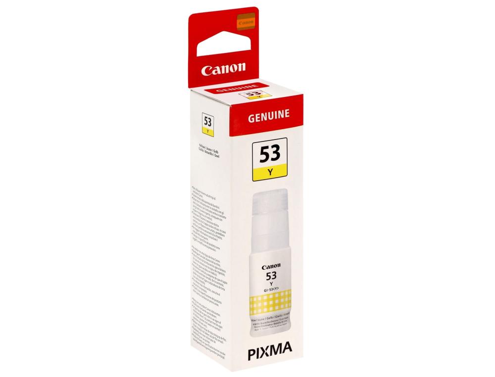 RECHARGE ENCRE CANON GI-53 3800P BOUTEILLE 60ML JAUNE