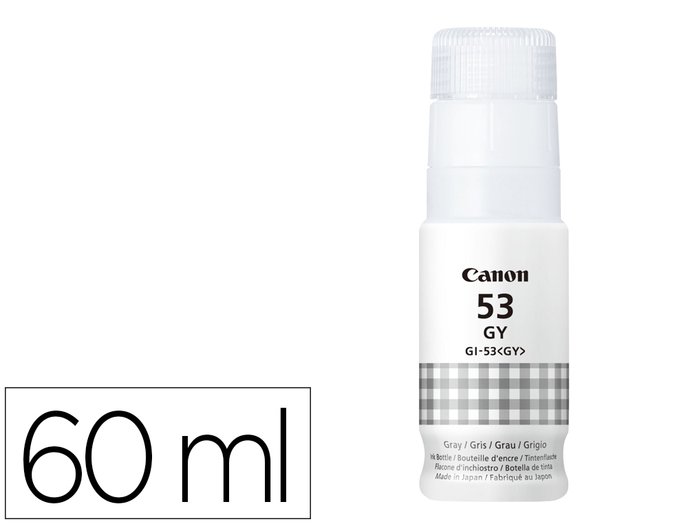 RECHARGE ENCRE CANON GI-53 3800P BOUTEILLE 60ML GRIS