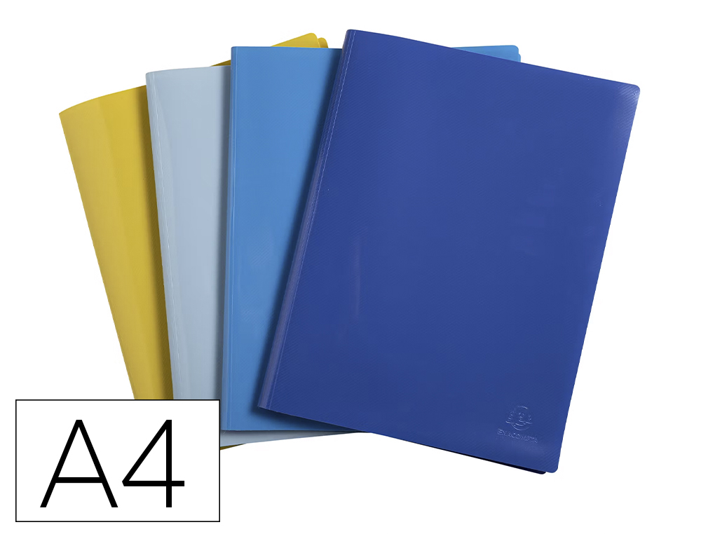 PROTEGE-DOCUMENTS EXACOMPTA BEE BLUE A4 PP 30 POCHETTES   TRANSPARENTES 60 VUES COLORIS ASSORTIS