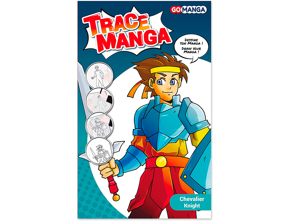 TRACE-MANGA GO MANGA 2 POCHOIRS SILHOUETTE A TRACER  TENUE VESTIMENTAIRE ET        ACCESSOIRES MODELE GARCON