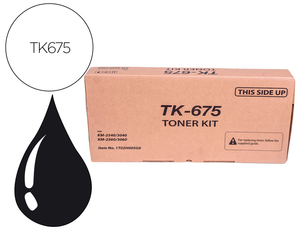 TONER KYOCERA -MITA KM-2560 NOIR  TK-675