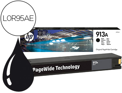 CARTOUCHE HP 913A JET D'ENCRE L0R95A COULEUR NOIR 3500P