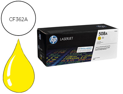 TONER LASER HP N.508A LASERJET ENTREPRISE M552/M553/M577 COULEUR JAUNE 5000P