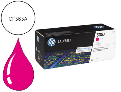TONER LASER HP N.508A LASERJET ENTREPRISE M552/M553/M577 COULEUR MAGENTA 5000P