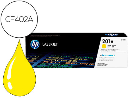 TONER LASER HP 201A POUR LASERJET PRO MFP M277/M274/M252 COULEUR JAUNE 1400P