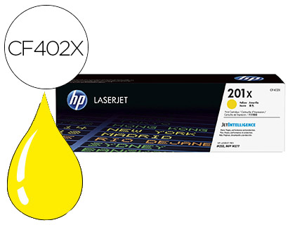 TONER LASER HP N.201X LASERJET PRO MFP M277/M274/M252 COULEUR JAUNE 2300P
