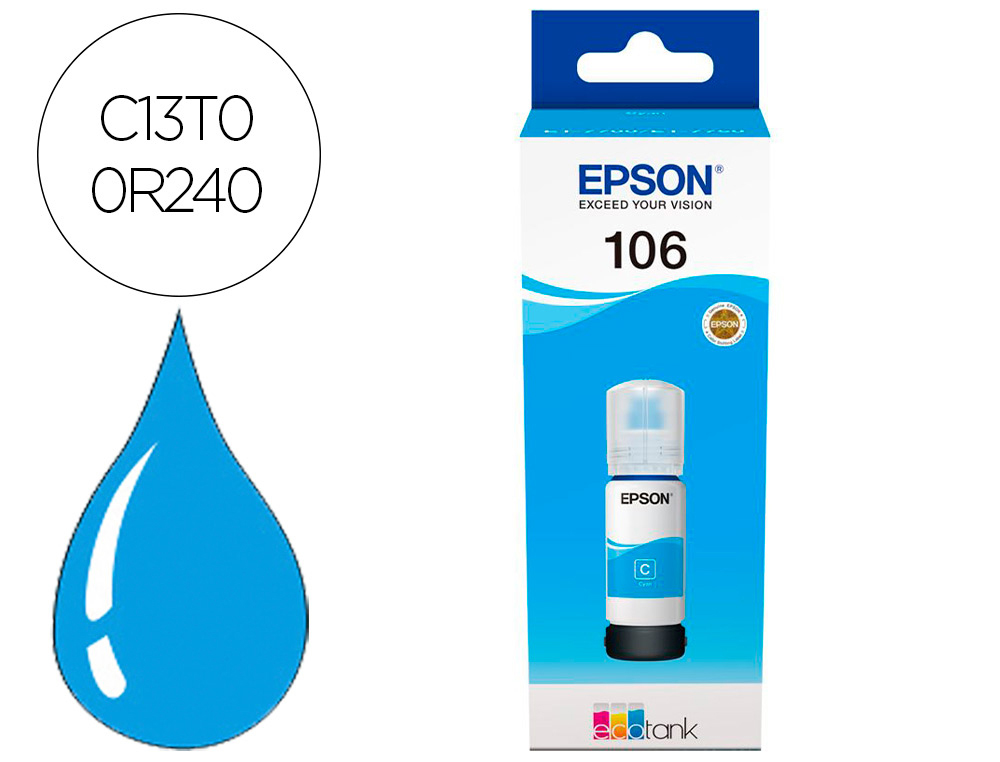 CARTOUCHE ENCRE EPSON /106 ECOTANK INK BOTTLE /ECOTANK   ET-7700 / ET-7750 CYAN