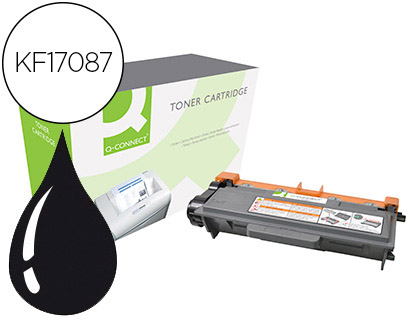 TONER Q-CONNECT COMPATIBLE BROTHER TN3390 POUR IMPRIMANTES HL6180DW DCP8250DN MFC8950DW COULEUR NOIR 12000P