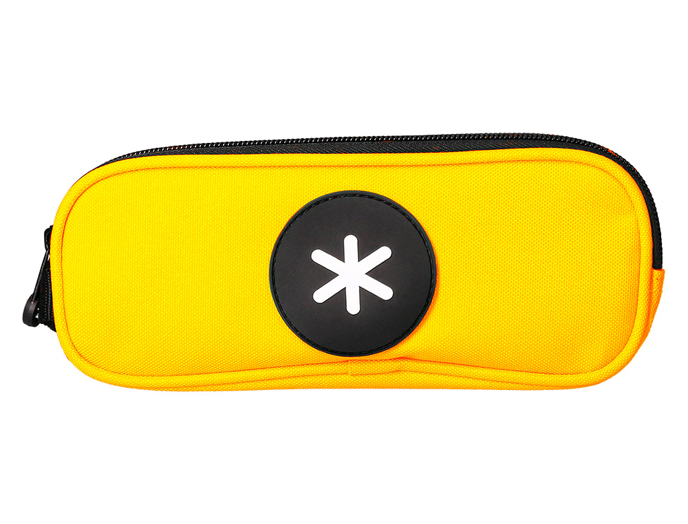 TROUSSE SCOLAIRE ANTARTIK OVALE 2 COMPARTIMENTS         210X60X80MM COLORIS JAUNE     MOUTARDE