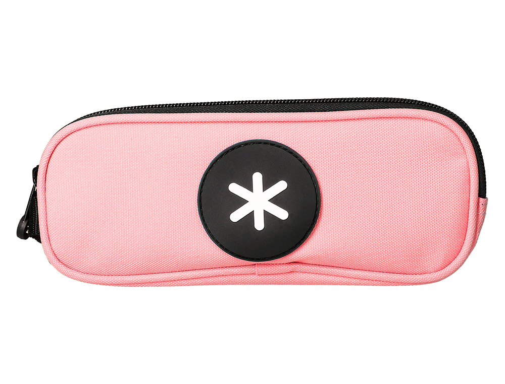 TROUSSE SCOLAIRE ANTARTIK OVALE 2 COMPARTIMENTS         210X60X80MM COLORIS CORAIL
