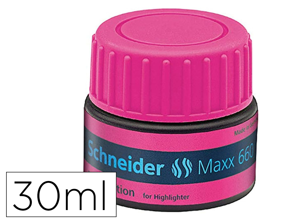 RECHARGE SCHNEIDER MAXX 660 SURLIGNEUR JOB AUTOMATIQUE    30ML COLORIS FUCHSIA