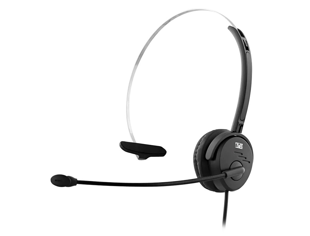 MICRO-CASQUE TNB ACTIV 100M MICRO FILAIR JACK 3.5MM MONO  OREILLETTE, TELECOMMANDE USB  ET ADAPTATEUR USB-C