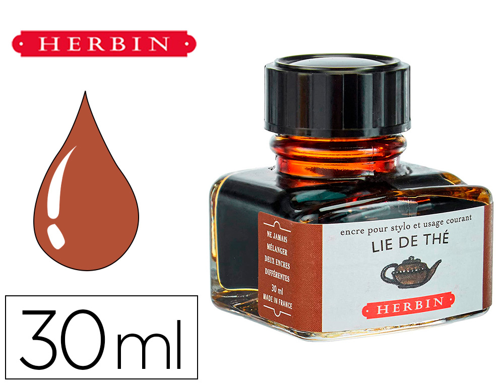 Enseigne Rouge Papier  FLACON D'ENCRE J.HERBIN VIOLETTE PENS E 30ML