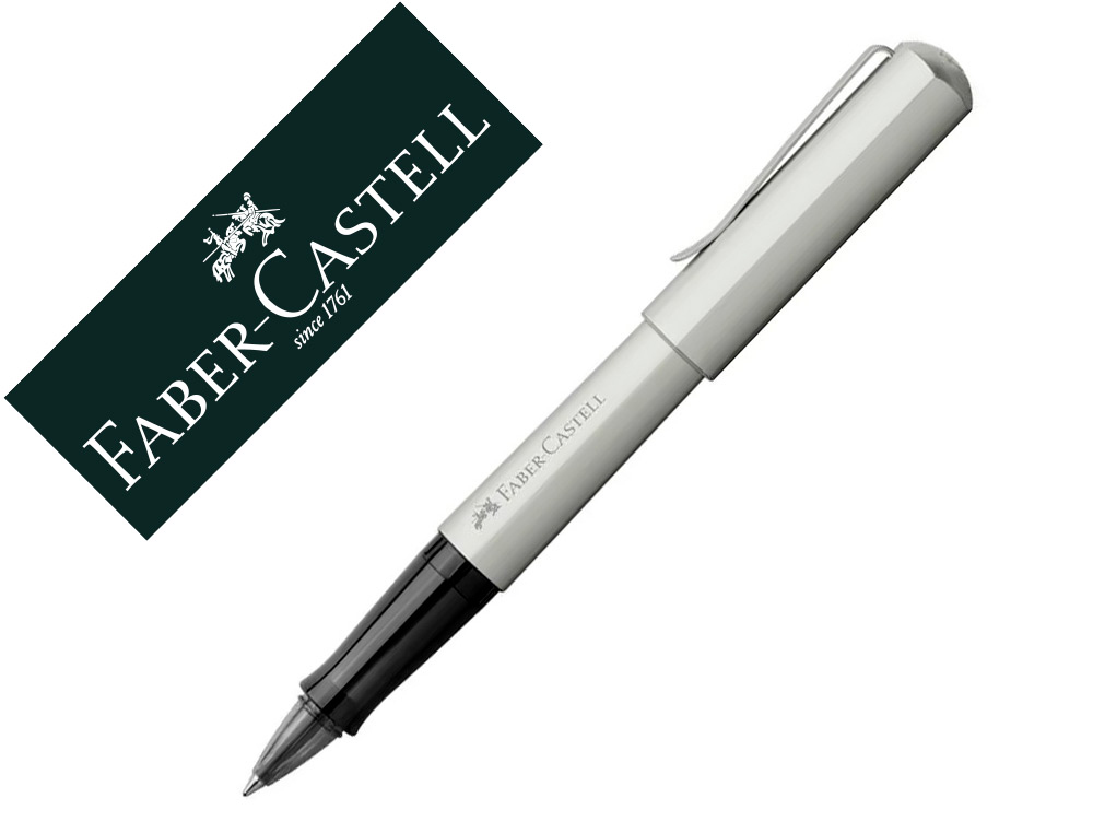 ROLLER FABER CASTELL HEXO POINTE CERAMIQUE ALUMINIUM    ARGENT MAT