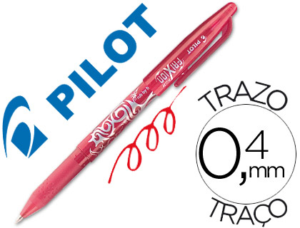ROLLER PILOT FRIXION BALL CRITURE MOYENNE 0.7MM ENCRE EFFAABLE GRIP PRHENSION RECHARGEABLE GOMME SERTIE COLORIS ROUGE