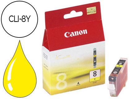 CARTOUCHE CANON JET D'ENCRE 0623 B001-CLI8Y COULEUR JAUNE 420P
