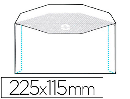 ENVELOPPE GPV MULTIMACHINE 115X225MM 80G GOMME CONOMIQUE SPCIALE GRANDE VITESSE BOTE 1000 UNITS