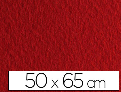 PAPIER DESSIN FABRIANO FEUILLE TIZIANO 160G 50X65CM UNICOLORE ROUGE VIF