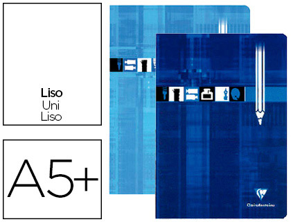 CAHIER CLAIREFONTAINE PIQU DESSIN EXTRA BLANC COUVERTURE PELLICULE A5+ 17X22CM 32 PAGES 125G UNI