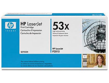 TONER LASER HP 53X Q7553X POUR LASERJET M2727MPF/P2015 COULEUR NOIR HAUTE CAPACIT 7000P