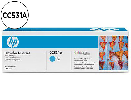 TONER LASER HP 304A CC531A POUR COLOR LASERJET CM2320MFP/CP2025 COULEUR CYAN 2800P