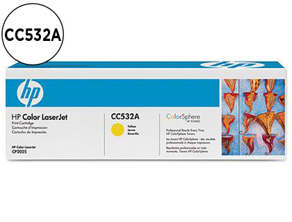TONER LASER HP 304A CC532A POUR COLOR LASERJET CM2320MFP/CP2025 COULEUR JAUNE 2800P