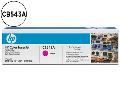 TONER LASER HP 125A CB543A POUR COLOR LASERJET CM1312/CP1205/1210/1215/1510/1515/N/1518 COULEUR MAGENTA 1400P