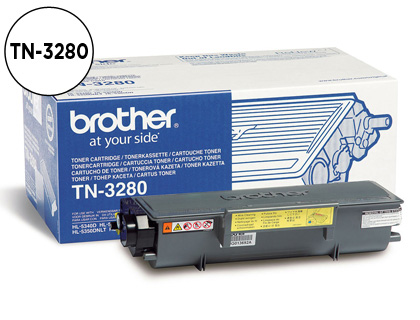 TONER LASER BROTHER TN3280 COULEUR NOIR HAUTE CAPACIT 8000P