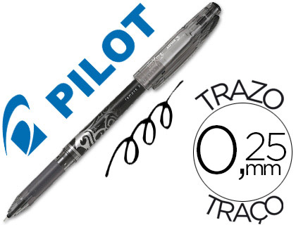 ROLLER PILOT FRIXION POINT POINTE AIGUILLE 0.3MM ENCRE EFFAABLE GRIP PRHENSION RECHARGEABLE GOMME SERTIE NOIR