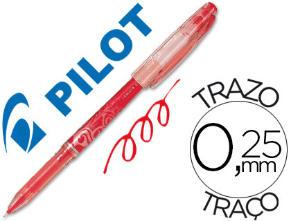 ROLLER PILOT FRIXION POINT POINTE AIGUILLE 0.3MM ENCRE EFFAABLE GRIP PRHENSION RECHARGEABLE GOMME SERTIE ROUGE