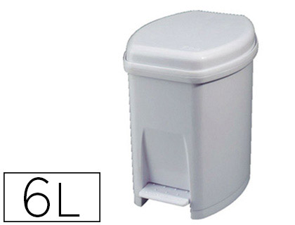 POUBELLE PDALE PLASTIQUE SEAU INTRIEUR 6L 270X215X265MM