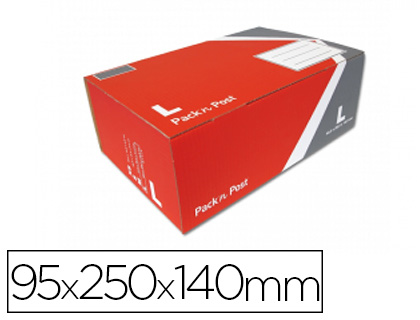 BOTE EXPDITION POSTALE GPV PACK'N POST 395X250X140MM TAILLE L EMPLACEMENT PRCAS LIVRE PLAT