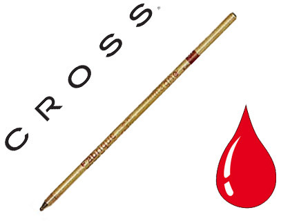 RECHARGE SOLVEIG STYLO-BILLE MINI UNIVERSELLE LAITON LONGUEUR RECHARGE 6.6CM LARGEUR MOYENNE COULEUR ROUGE