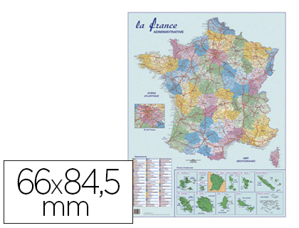 CARTE CALENDRIERS BOUCHUT GRANDRMY FRANCE ADMINISTRATIVE SOUPLE PELLICULE VERNIS EFFAABLE SEC RECTO/VERSO 66X84.5CM