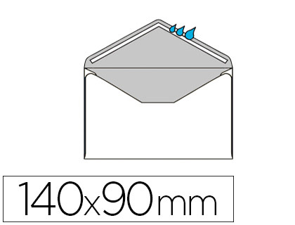 ENVELOPPE VISITE GPV SAINT LOUIS PAPIER VLIN BLANC 100G 90X140MM GOMME COLORIS BLANC COFFRET 100 UNITS