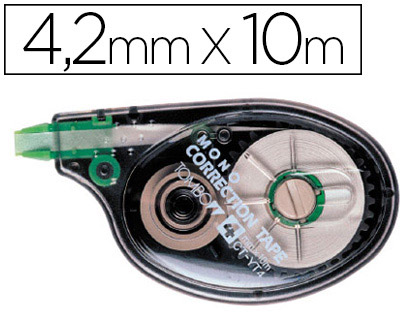 CORRECTEUR TOMBOW CT-YT4 MONOTAPE DVIDOIR RUBAN 4.2MMX10M CORRECTION LATRALE APPLICATION RGULIRE