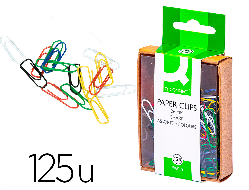 TROMBONE Q-CONNECT 26MM COULEUR BOTE 125 UNITS