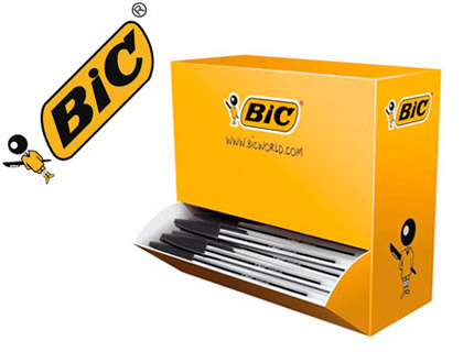 STYLO-BILLE BIC CRISTAL CRITURE MOYENNE 0.5MM ENCRE CLASSIQUE NOIRE BILLE INDFORMABLE PACK CONOMIQUE 100 UNITS